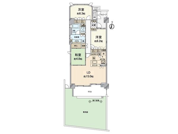 ハイネスクラウズ山科音羽 間取図(平面図)