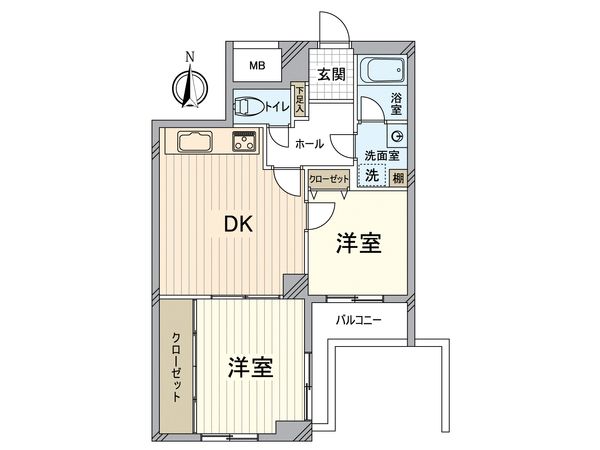 御幸町パーク・ハイム 間取図(平面図) 御幸町パーク・ハイム 間取図(平面図)