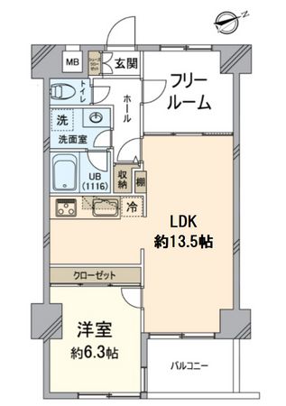 シンフォニー四条河原町 間取図(平面図)