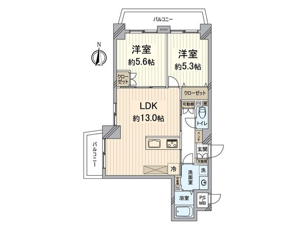 デ・リード京都二條城前 間取図(平面図)