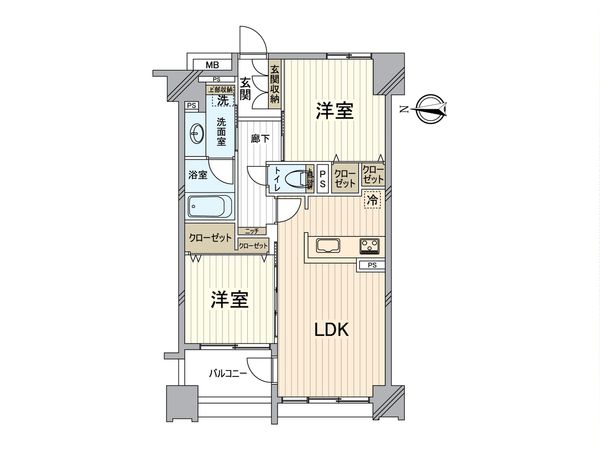 藤和河原町二条ホームズ 間取図(平面図)