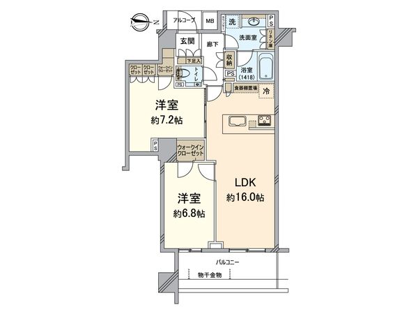 パークホームズ四条河原町 間取図(平面図)