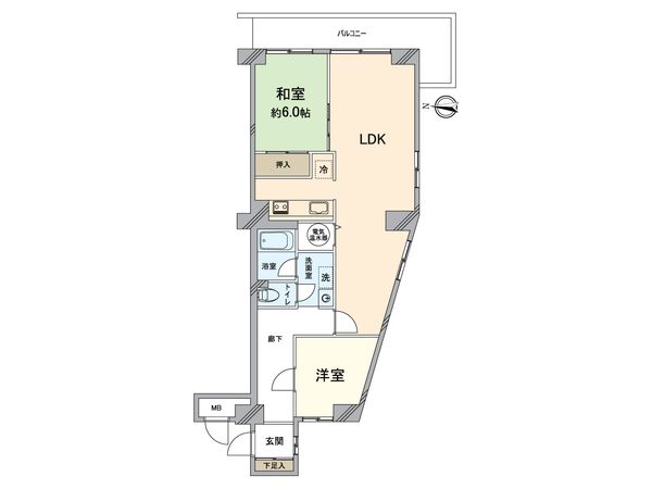 パレス山科 間取図(平面図)