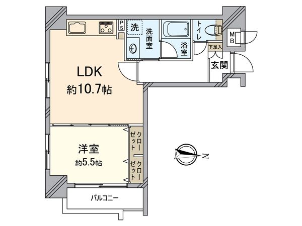 レジオン四条西洞院 間取図(平面図) 間取図(平面図)