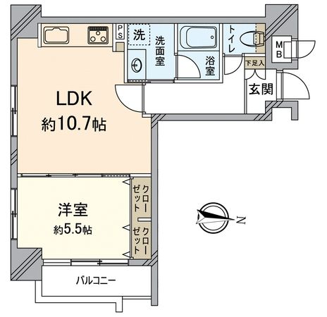 レジオン四条西洞院 間取図(平面図)