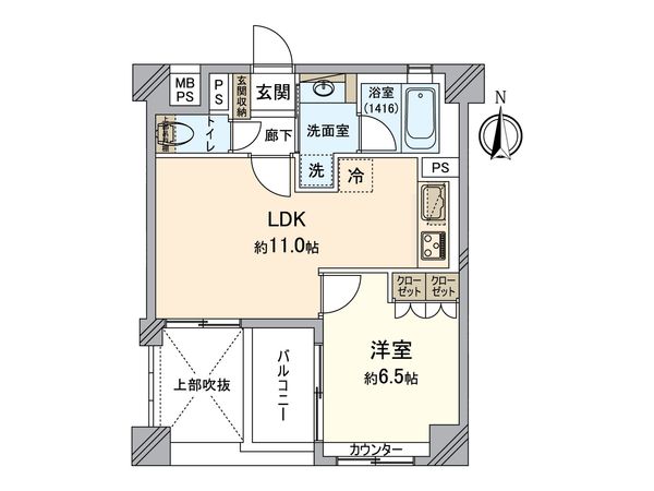 ライオンズ京都四条烏丸レジデンス 間取図(平面図)