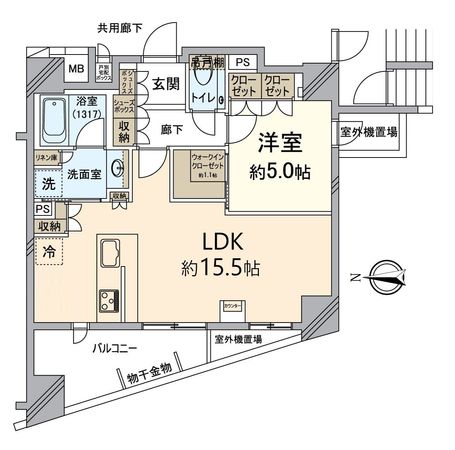ザ・パークハウス堀川六角 間取図(平面図)