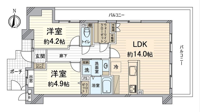 ルイシャトレ東洞院松原 間取図(平面図)