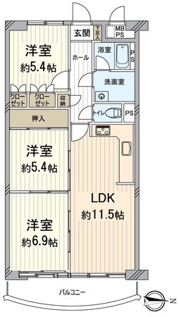 壬生川団地 間取図