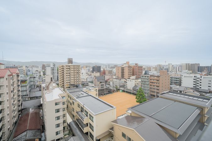 グランシティオ京都四条 バルコニーより南東側の眺望