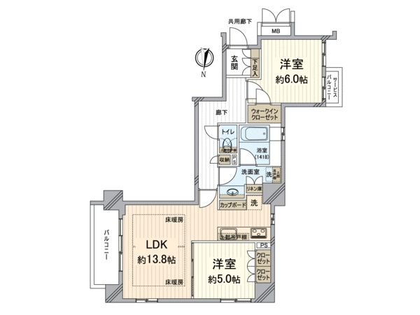 ジ・アーバネックス京都四条烏丸テラス 間取図(平面図) ジ・アーバネックス京都四条烏丸テラス 間取図(平面図)
