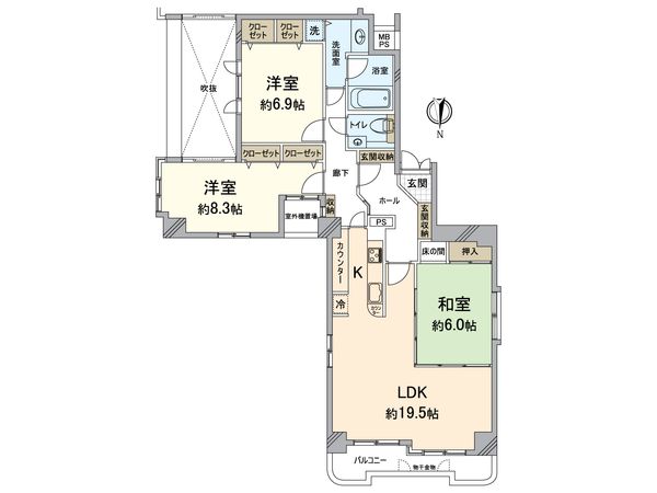 メロディーハイム二条城 間取図(平面図) メロディーハイム二条城 間取図(平面図)
