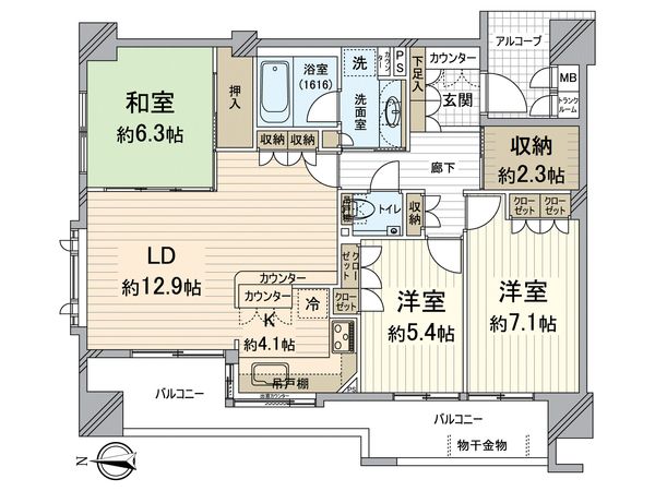 ルネ烏丸御池 間取図(平面図) ルネ烏丸御池 間取図(平面図)