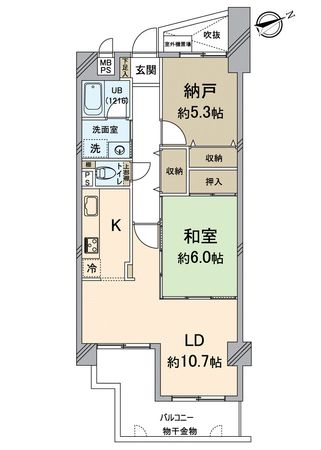ライオンズマンション山科大宅 間取図(平面図) ライオンズマンション山科大宅 間取図(平面図)