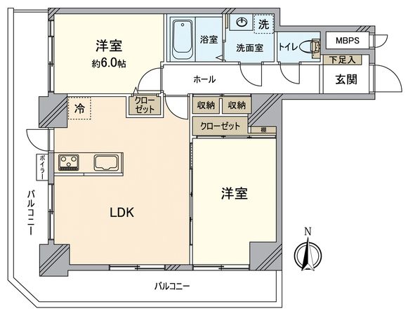 パレジット五条 間取図(平面図) パレジット五条 間取図(平面図)