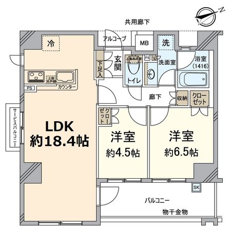 クレヴィア京都山科 間取図(平面図)