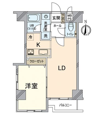 ライオンズマンション京都河原町 間取図(平面図) ライオンズマンション京都河原町 間取図(平面図)