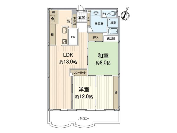 シャトー清水 間取図(平面図) シャトー清水 間取図(平面図)