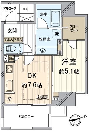 アーバンライフフォルムズ烏丸御池 間取図(平面図) アーバンライフフォルムズ烏丸御池 間取図(平面図)