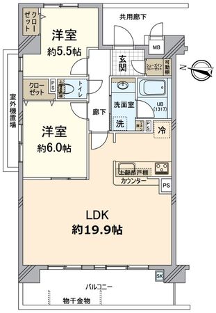 エスリード京都山科セミリア 間取図(平面図)