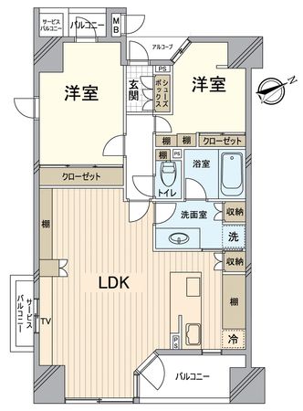 ザ・京都レジデンス四条河原町 間取図(平面図)