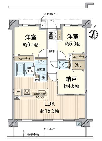 エスリード京都山科セミリア 間取図(平面図)