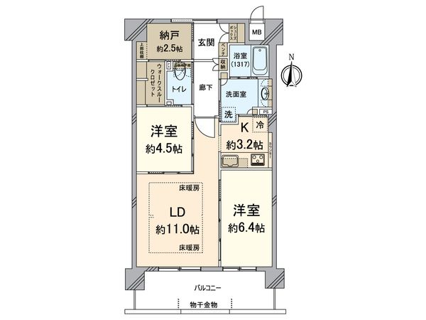 ウィズフィール京都山科 間取図(平面図) ウィズフィール京都山科 間取図(平面図)