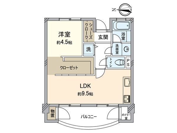 ヴィラ岡崎 間取図(平面図)