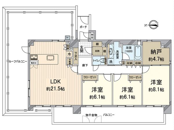 リソシエラグジェ北野 間取図(平面図) リソシエラグジェ北野 間取図(平面図)