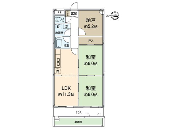シェモア鞍馬口Ⅱ 間取図(平面図) シェモア鞍馬口Ⅱ 間取図(平面図)
