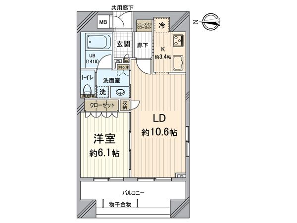 リーガル京都五条堀川 間取図(平面図) リーガル京都五条堀川 間取図(平面図)