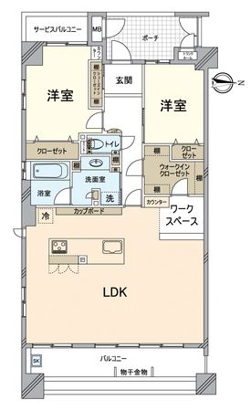ディアステージ堺町錦 間取図(平面図) ディアステージ堺町錦 間取図(平面図)