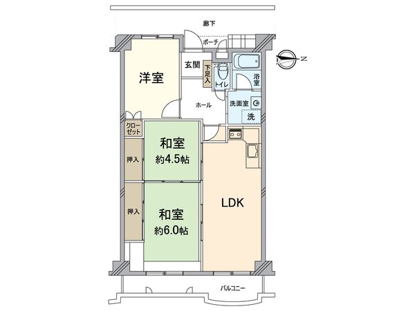 ハイム福稲 間取図(平面図) ハイム福稲 間取図(平面図)
