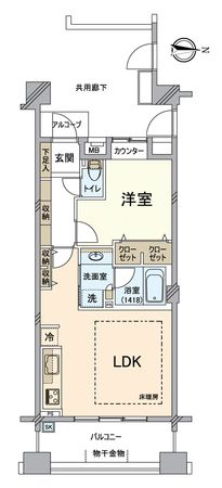 パークホームズ今出川 間取図(平面図) パークホームズ今出川 間取図(平面図)