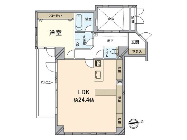 レックス清水五条 間取図(平面図)