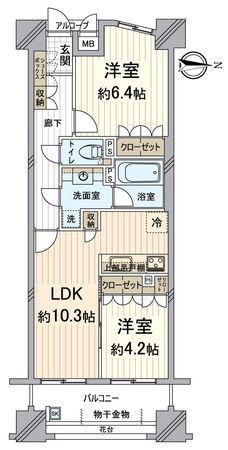 アバンエスパス四条 間取図(平面図) アバンエスパス四条 間取図(平面図)