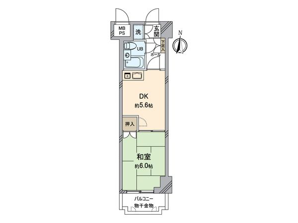 ライオンズマンション二条高倉 間取図(平面図)