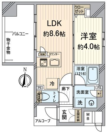 プレサンスグラン烏丸五条楊梅通 間取図(平面図) プレサンスグラン烏丸五条楊梅通 間取図(平面図)