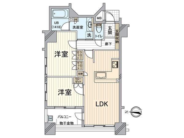 アンビエント京都駅前 間取図(平面図) アンビエント京都駅前 間取図(平面図)