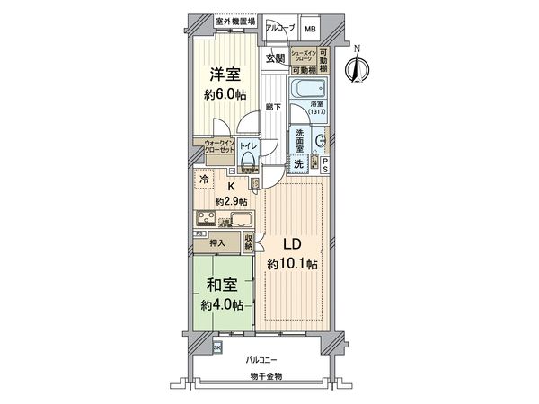 クレヴィア京都二条 間取図(平面図) クレヴィア京都二条 間取図(平面図)