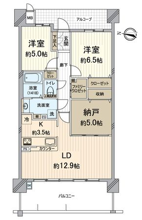 BELISTA京都山科 間取図(平面図) BELISTA京都山科 間取図(平面図)