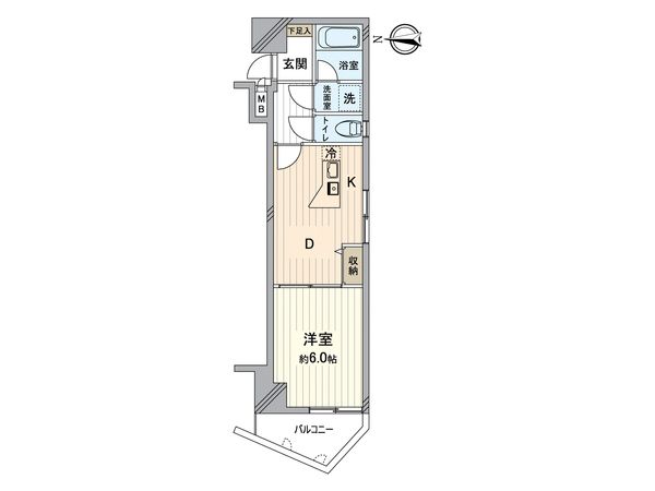 エスリード京都河原町 間取図(平面図) エスリード京都河原町 間取図(平面図)