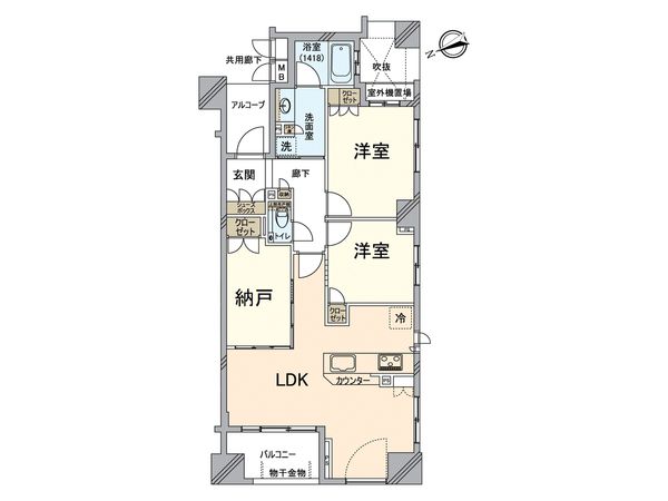 イーグルコート京都河原町 間取図(平面図) イーグルコート京都河原町 間取図(平面図)