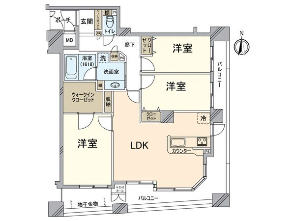 パデシオン六角堀川東 間取図(平面図) パデシオン六角堀川東 間取図(平面図)