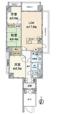 ファヴィエ四条西洞院 間取図(平面図) ファヴィエ四条西洞院 間取図(平面図)