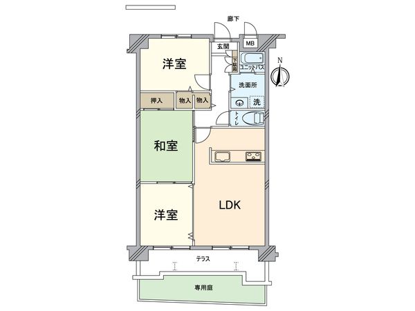 サンルシエル山科西野 間取図(平面図) サンルシエル山科西野 間取図(平面図)