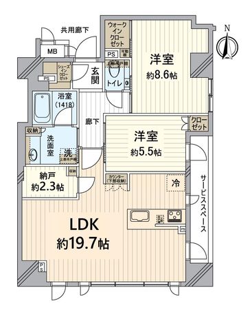 ジオ京都御池通 間取図(平面図)