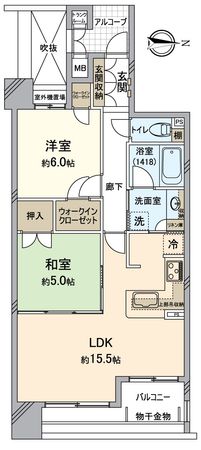 レスタージュ御池高瀬川 間取図(平面図) レスタージュ御池高瀬川 間取図(平面図)