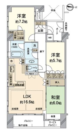 ザ・京都レジデンス御所南 間取図(平面図) ザ・京都レジデンス御所南 間取図(平面図)