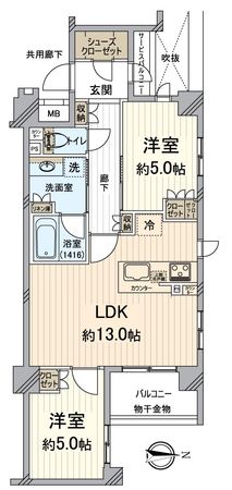 クレヴィア京都御所南 間取図(平面図) クレヴィア京都御所南 間取図(平面図)